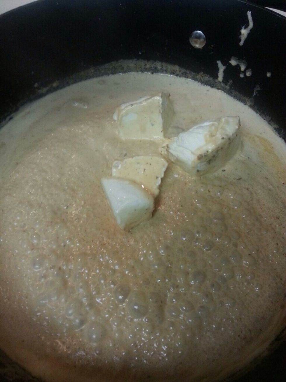 Add Heavy Whipping Cream then Philly Cheese