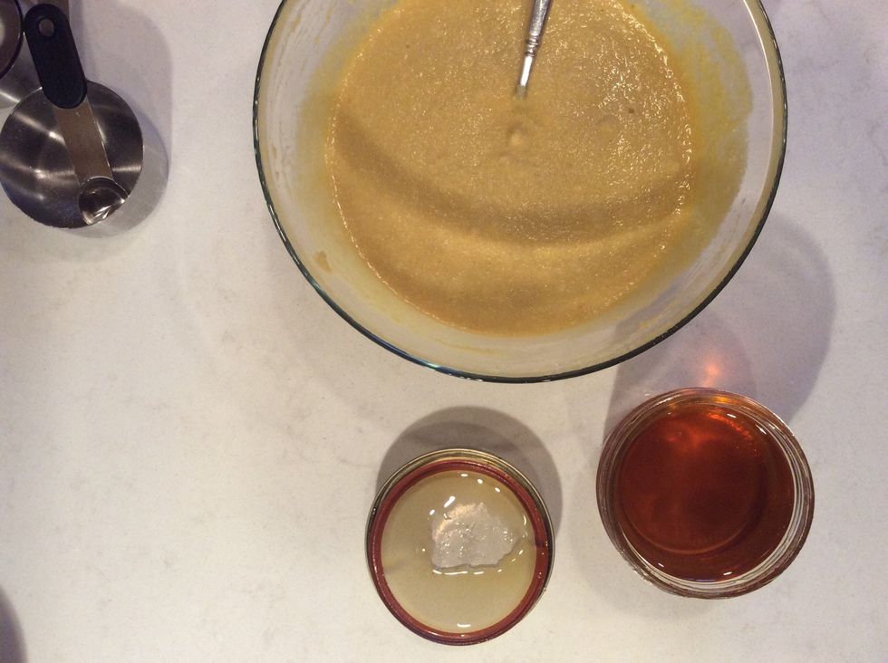 Add honey and stir.