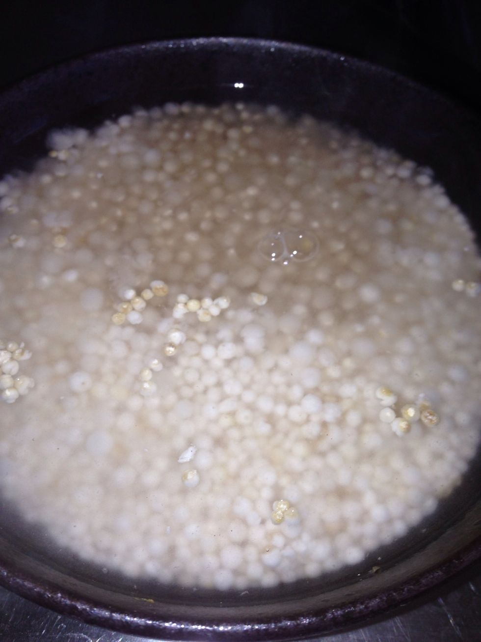 Add hot or warm waters s leave it for half an hour.