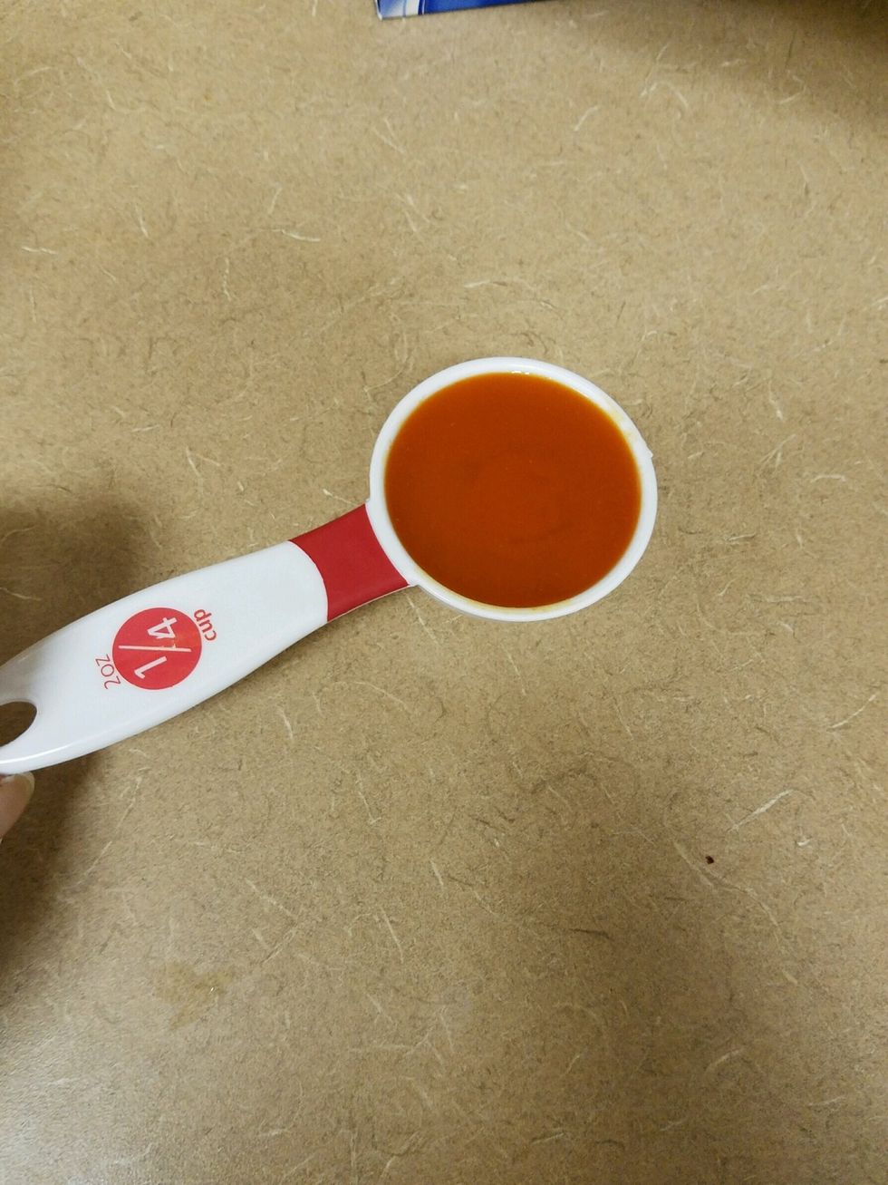 Add hot sauce to mixing bowl