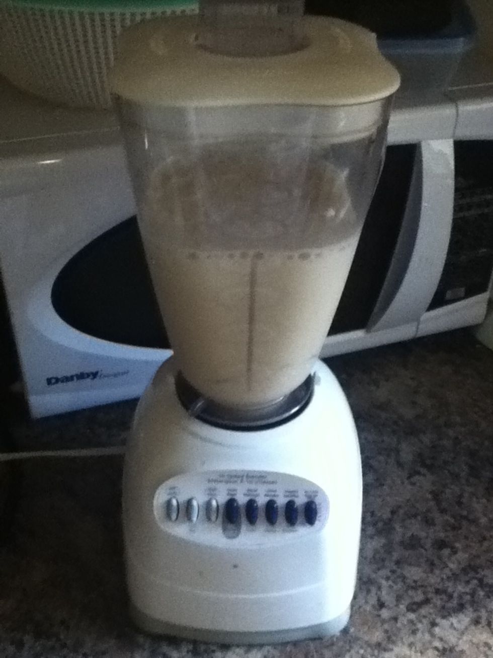 Add ice after and crush it by mixing it well till froth is formed