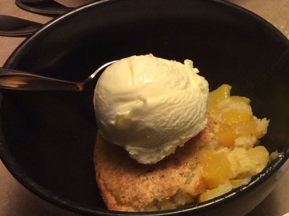 Add ice cream if you want, and enjoy!