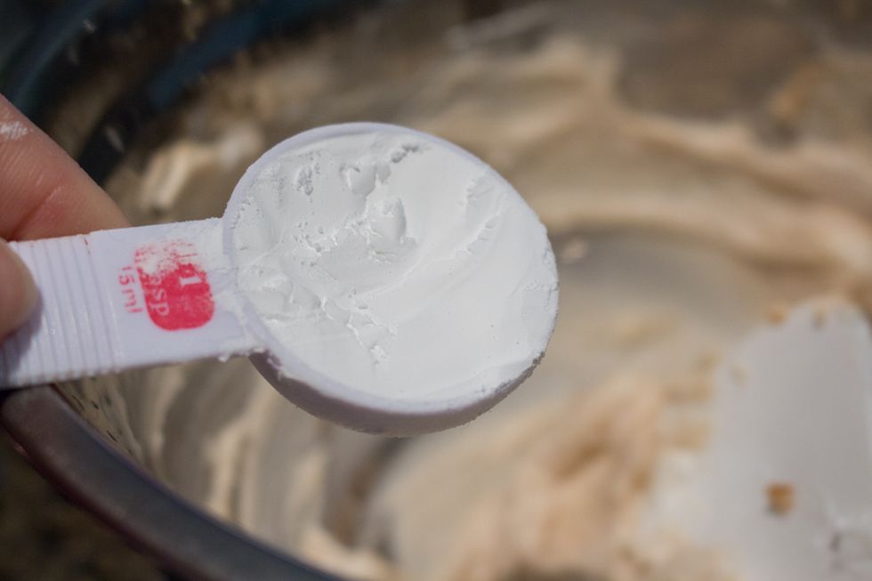 Add icing sugar to mixing bowl