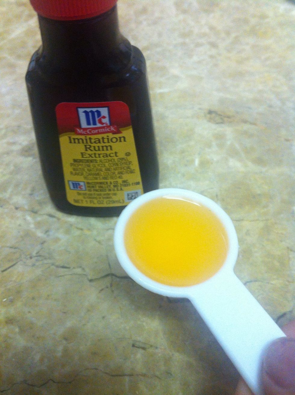 Add imitation rum.... 1 teaspoon