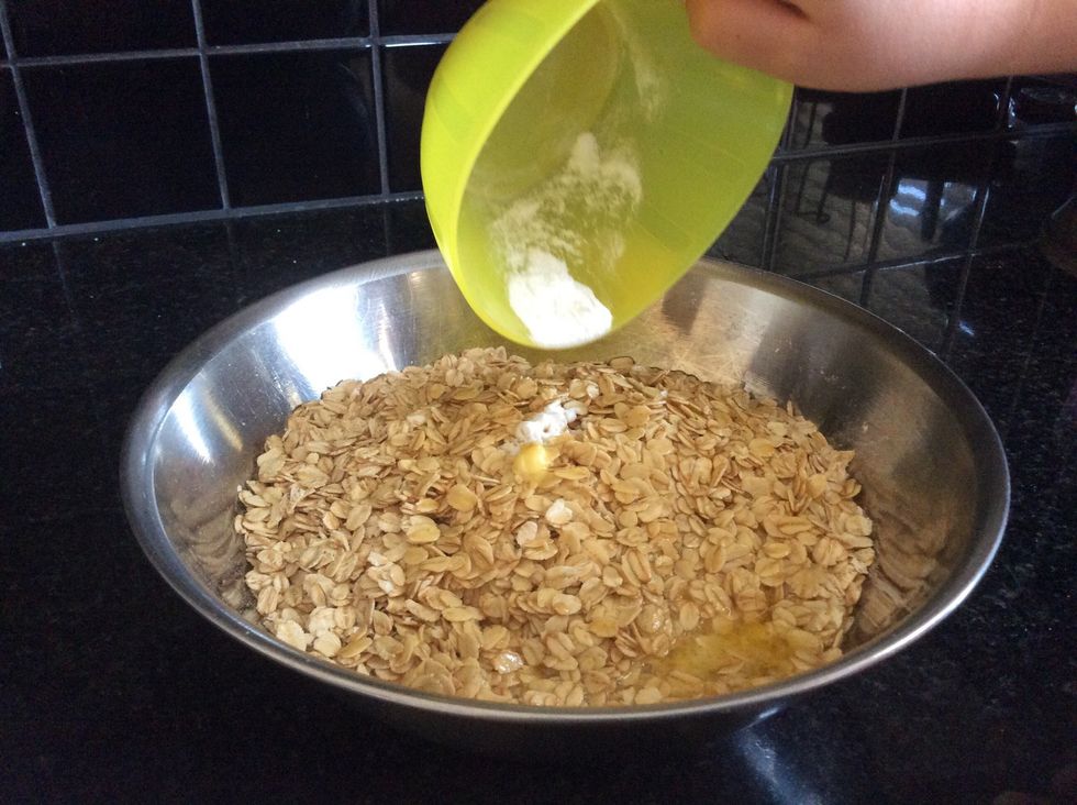 Add in 1/2 a teaspoon of bi-carb soda