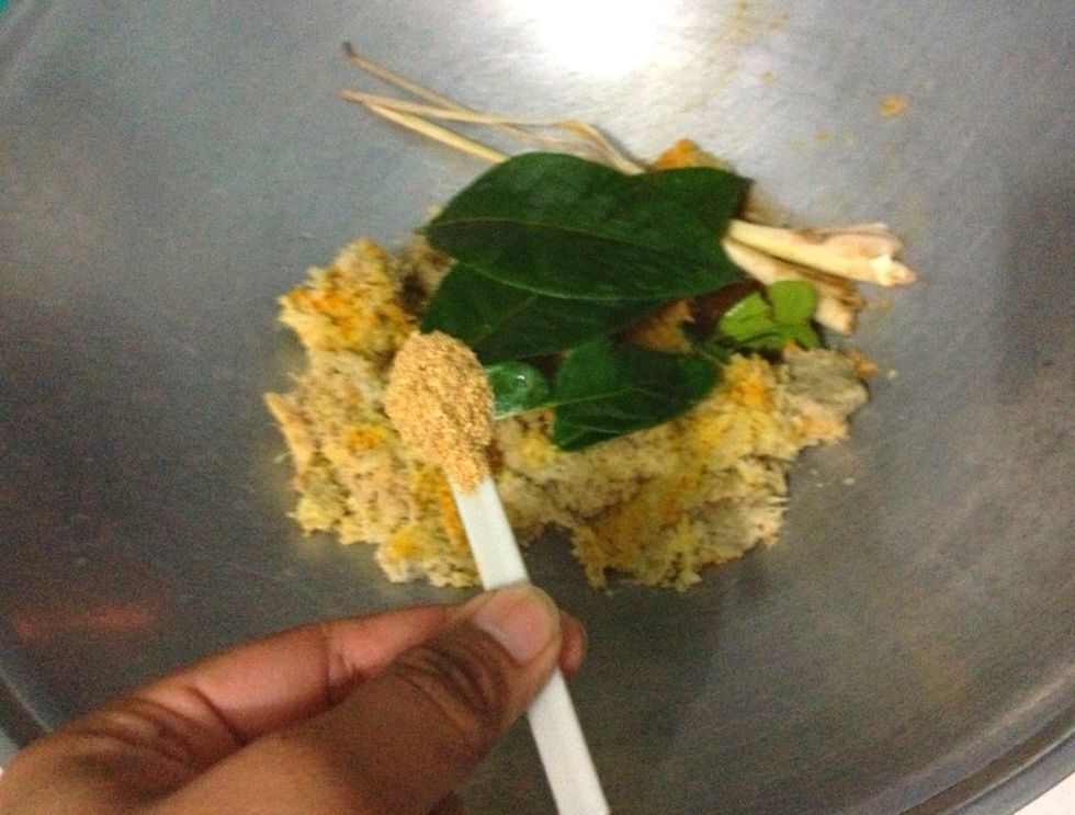 Add in 1/2 tsp of ground corriander seed