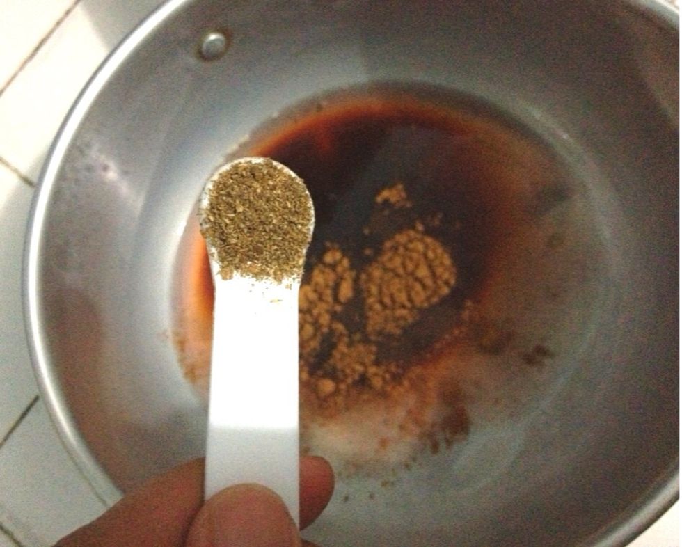 Add in 1/2 tsp of ground corriander