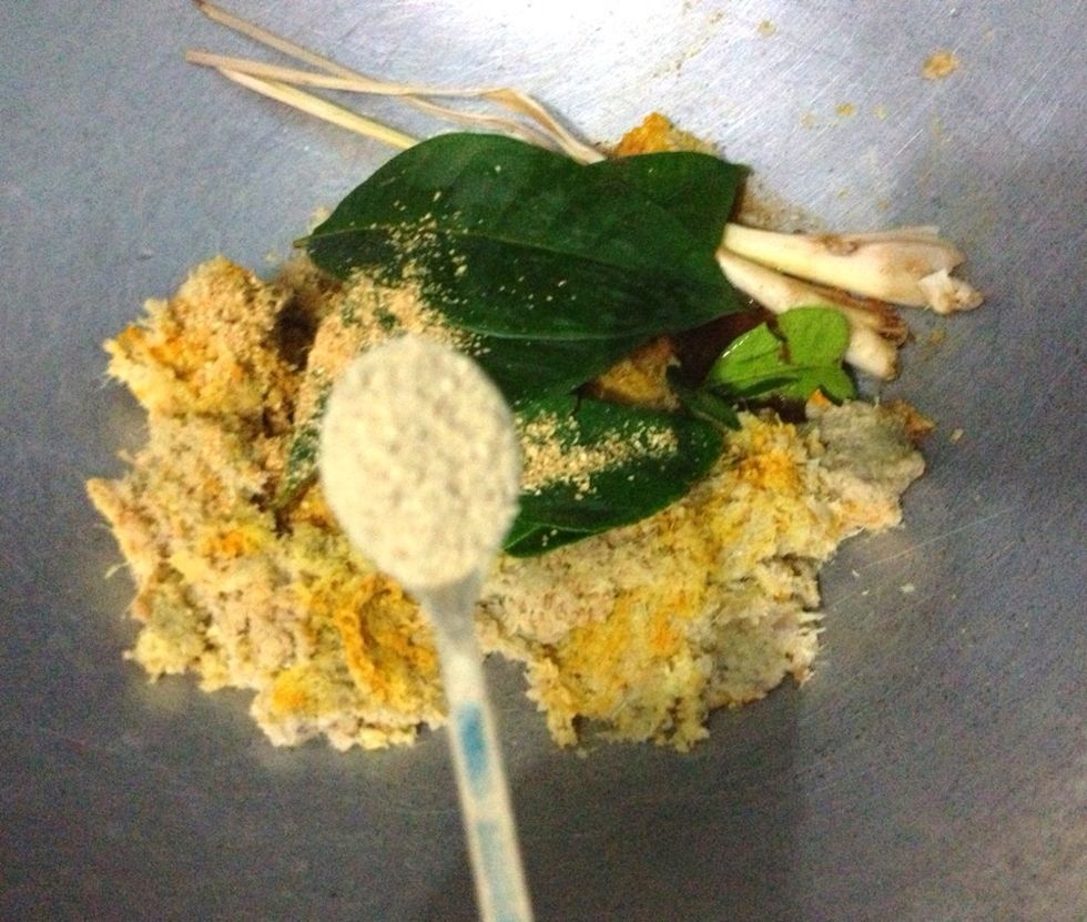 Add in 1/2 tsp of ground white pepper