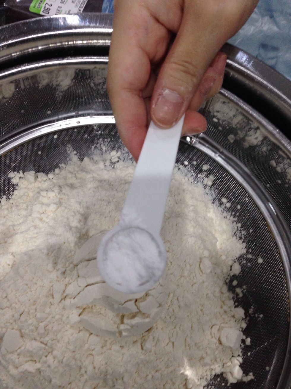 Add in 1 teaspoon of baking soda