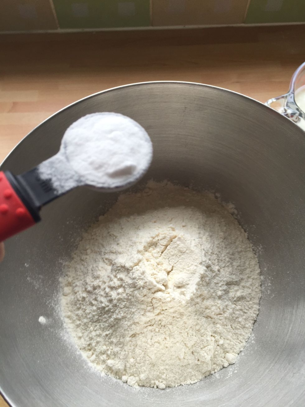 Add in 1 teaspoon of bicarbonate of soda