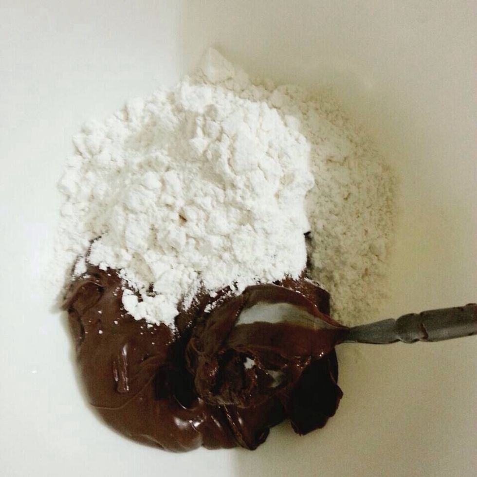 Add in 12 tablespoons of flour.