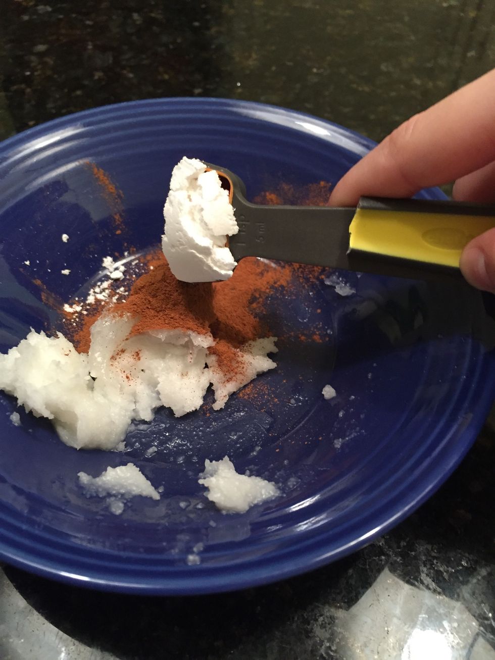 Add in 2 tablespoons of powdered sugar into the bowl