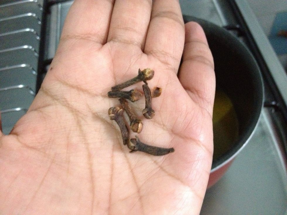 Add in 5-6 whole cloves