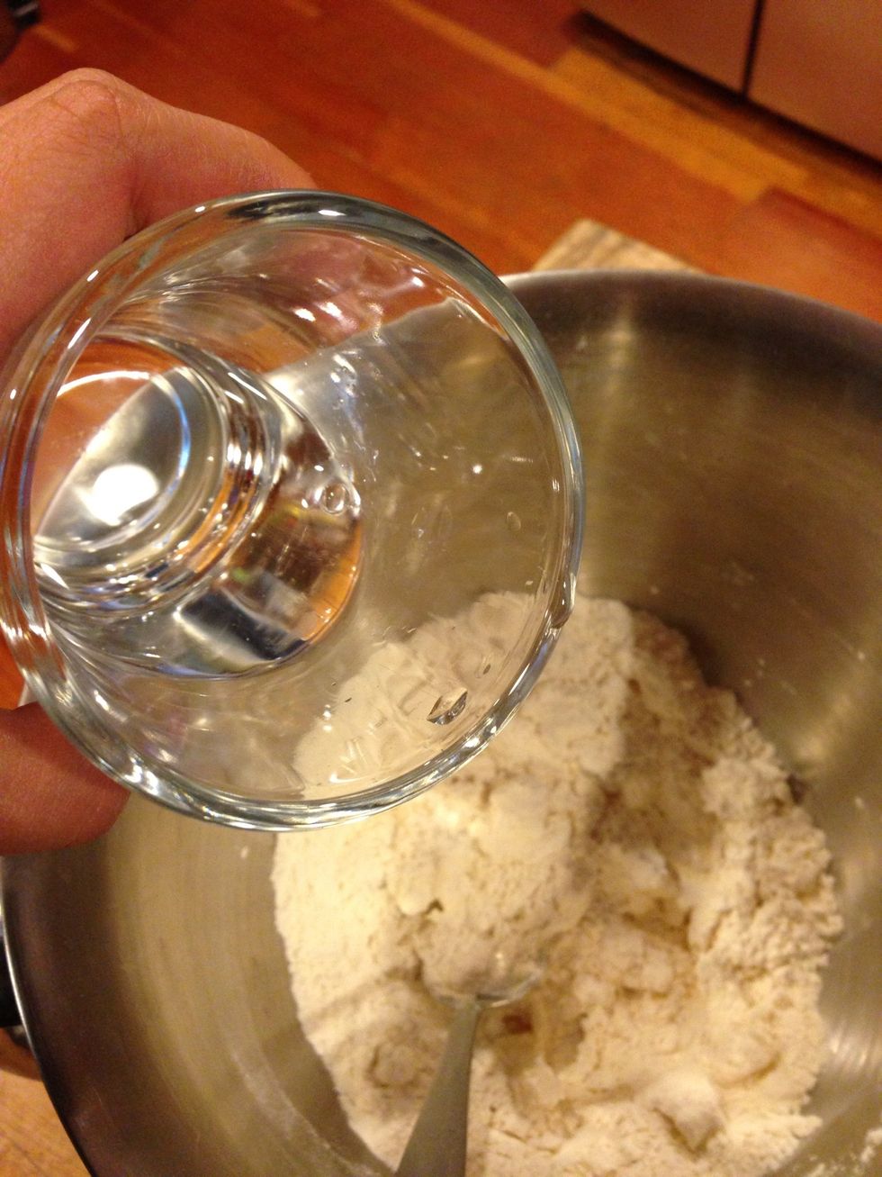 Add in 5 tbsp of water, a bit a a time!