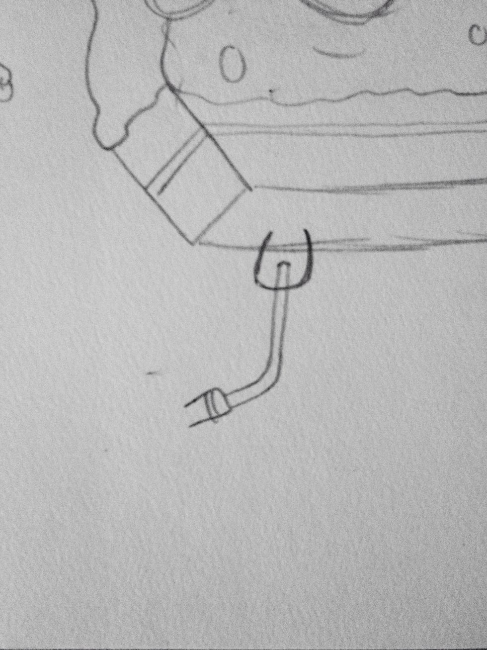 Add in a leg and a sock.