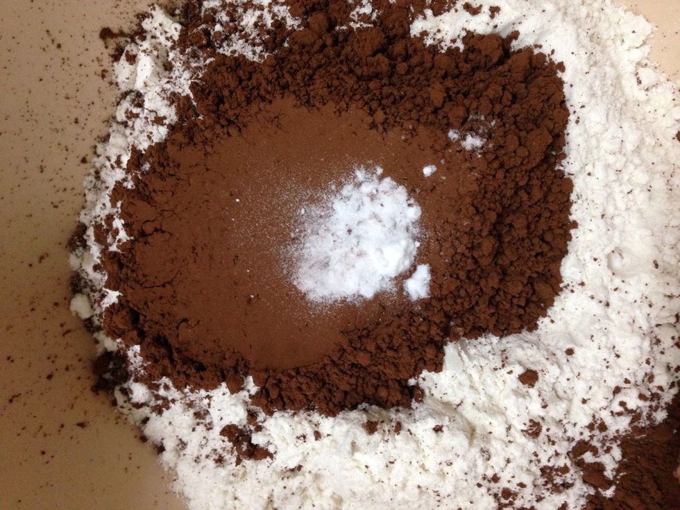 Add in a pinch of salt and a little bit of bicarbonate soda