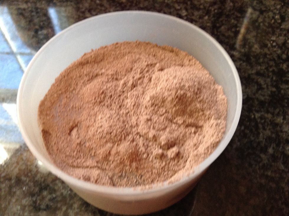 Add in a very small amount of water and start stirring.