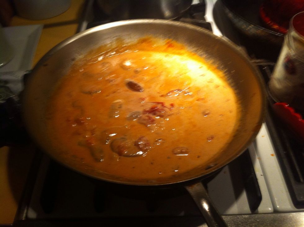 Add in bacon and butter