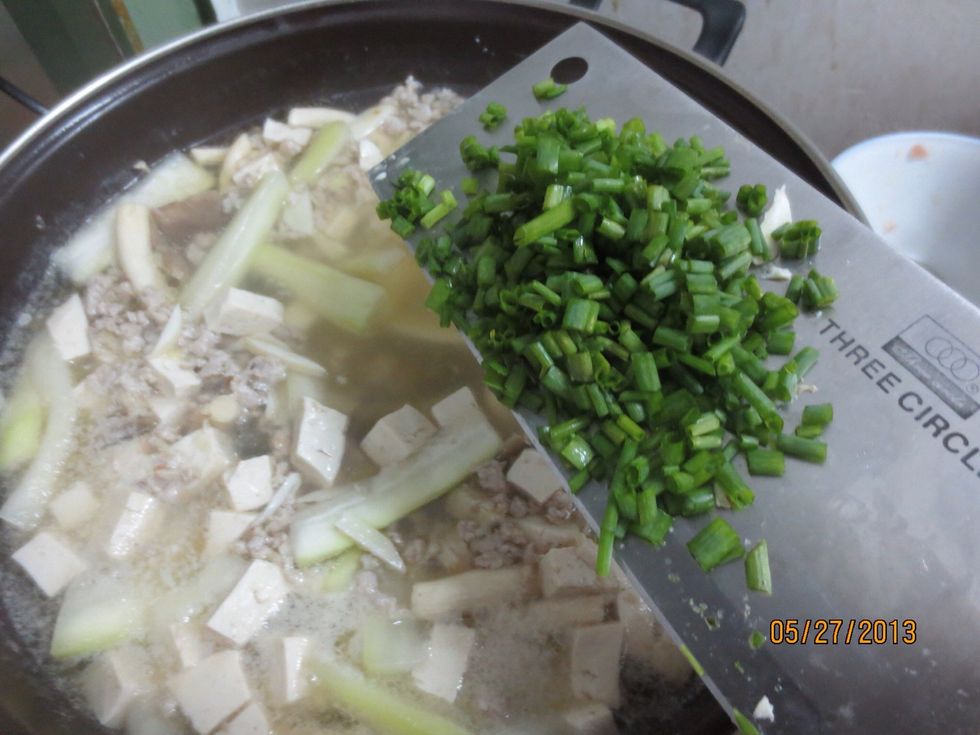 Add in chopped chives last
