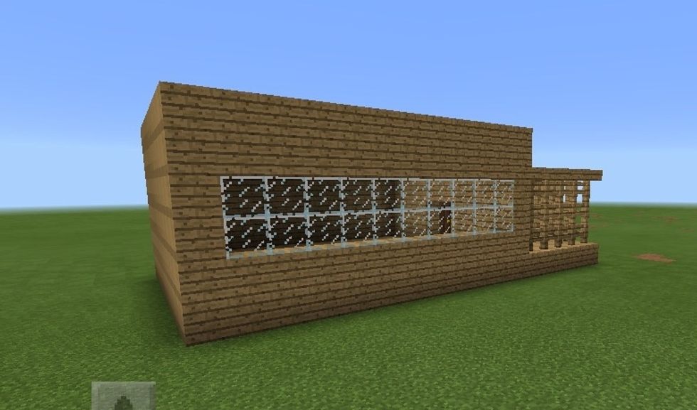 Add in glass.