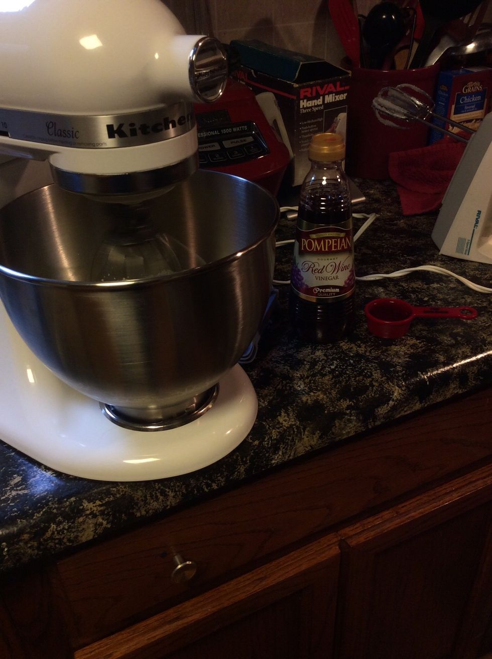 Add in red wine vinegar