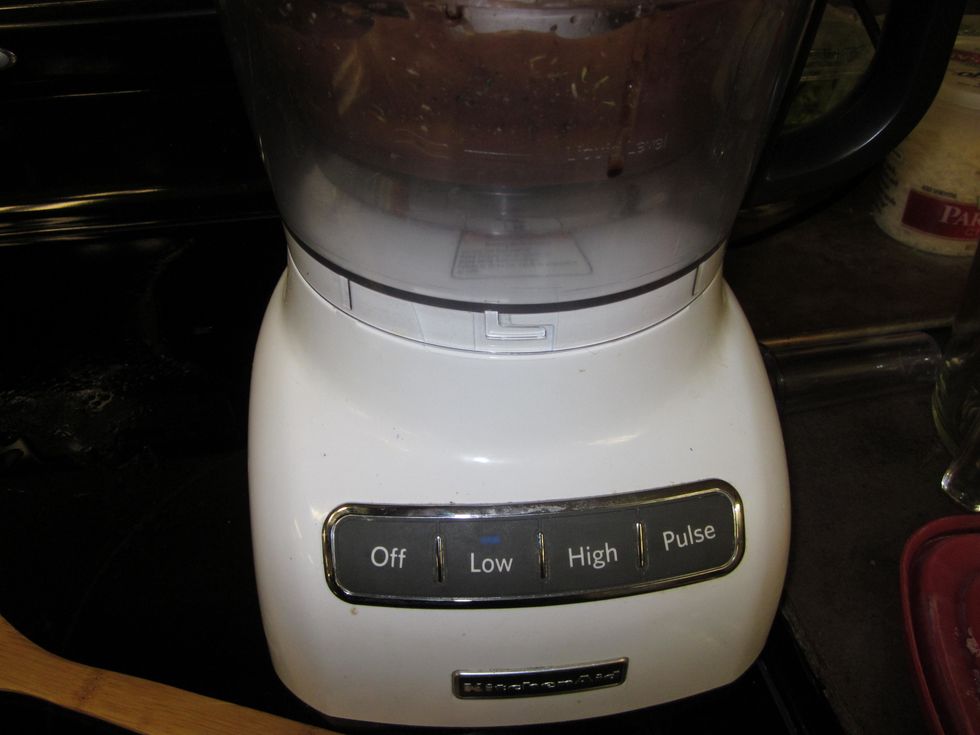 Add in salt and Italian seasoning; continue to mix together on low speed