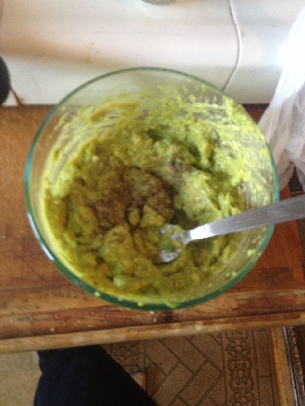 Add in salt and pepper to taste. And stir to combine.