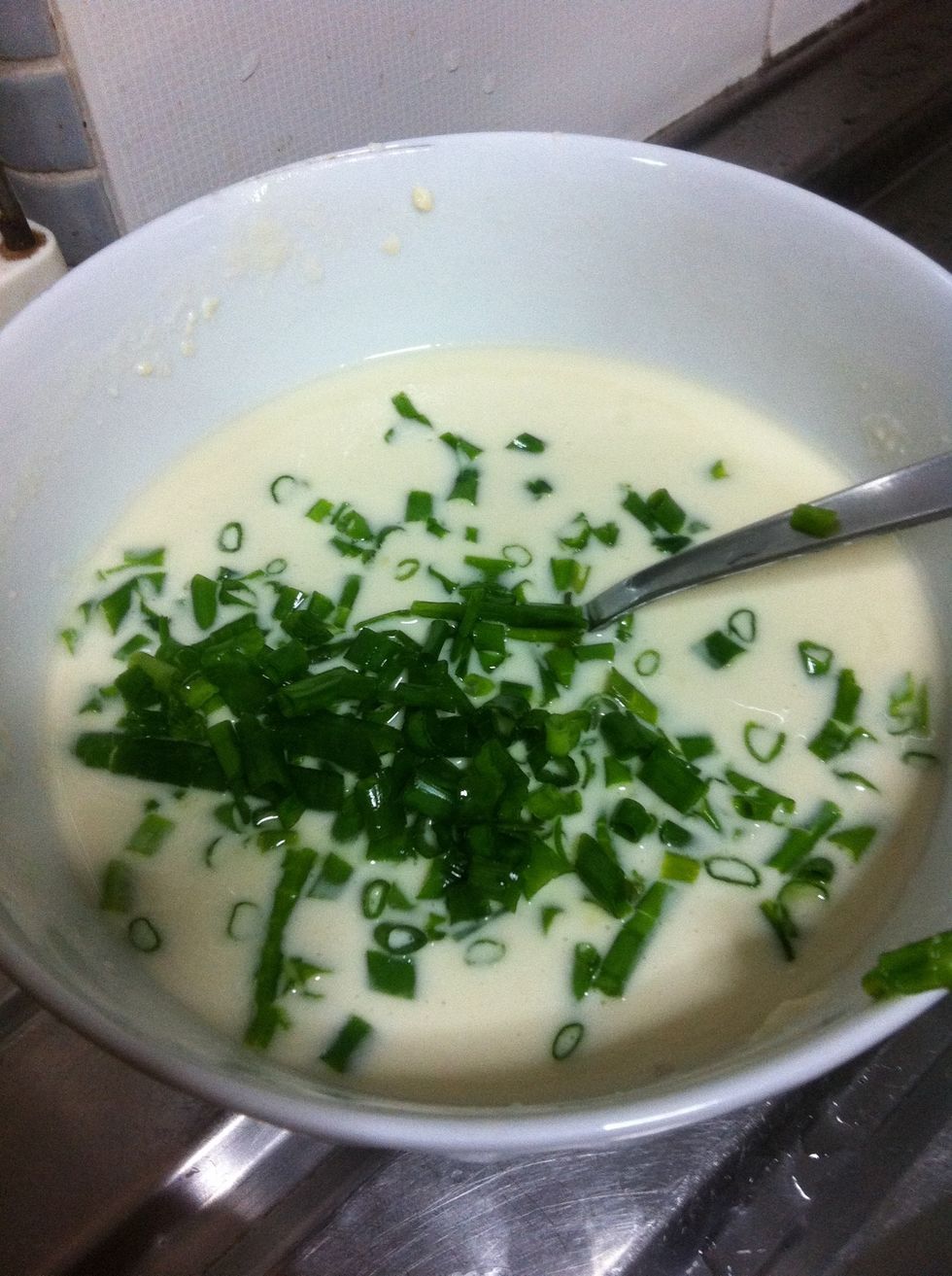 Add in spring onion