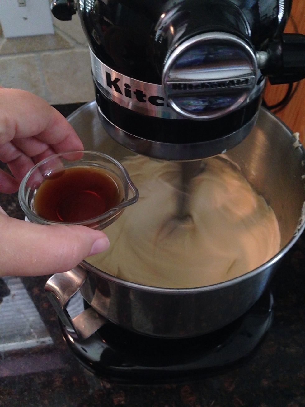 Add in the 1 1/2 tsp Vanilla Extract