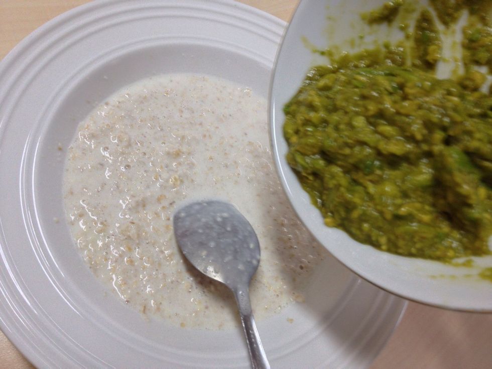 Add in the avocado mixture