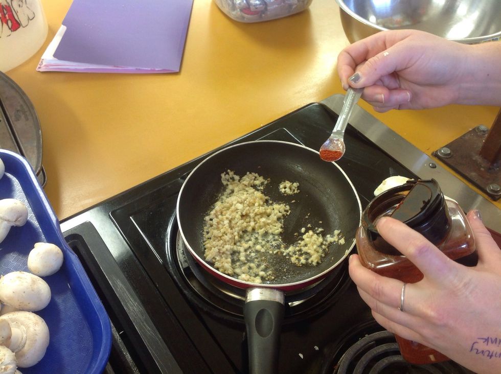 Add in the Cayenne pepper.