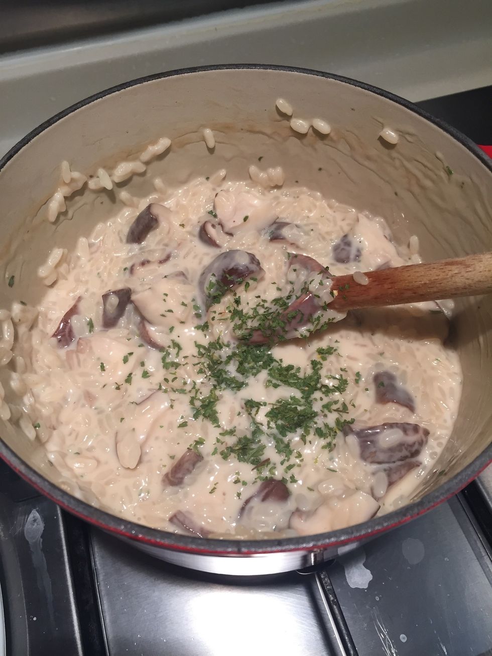 Add in the dried parsley.