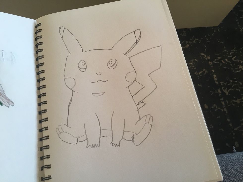 Add in the final details and add some shading marks where it will be a darker colour