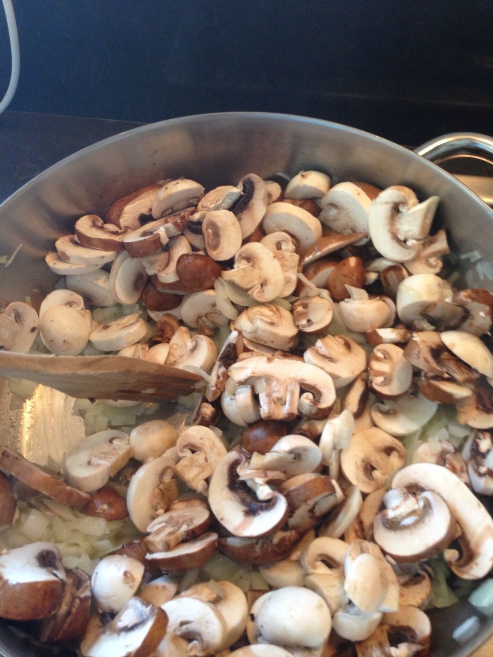 Add in the mushrooms
