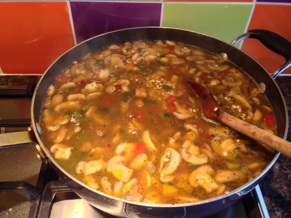 Add in the rest of your stock. Don't worry - it's not ruined!