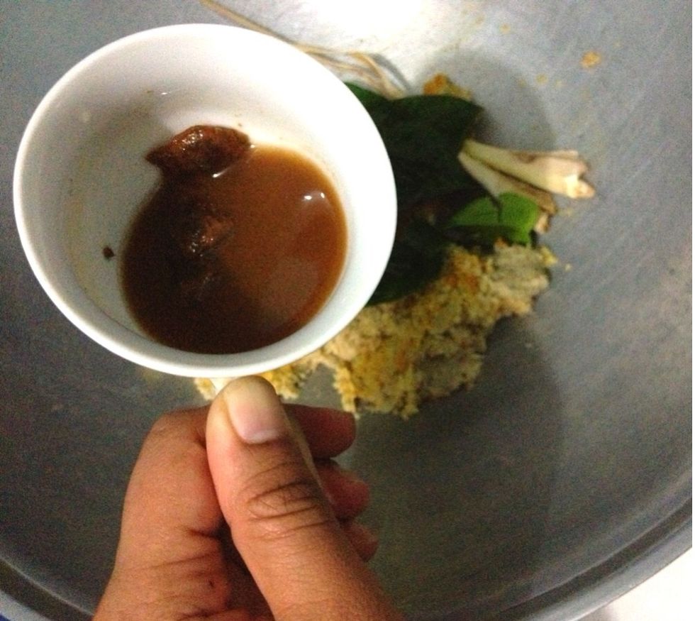 Add in the tamarind water. Do not include the tamarind