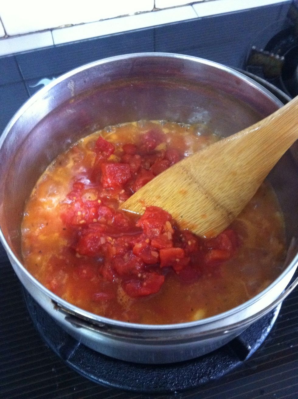Add in tomato pur\u00e9e