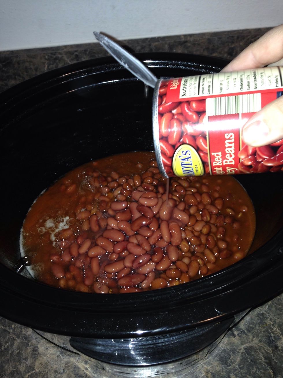 Add in your 15oz can of kidney  beans.