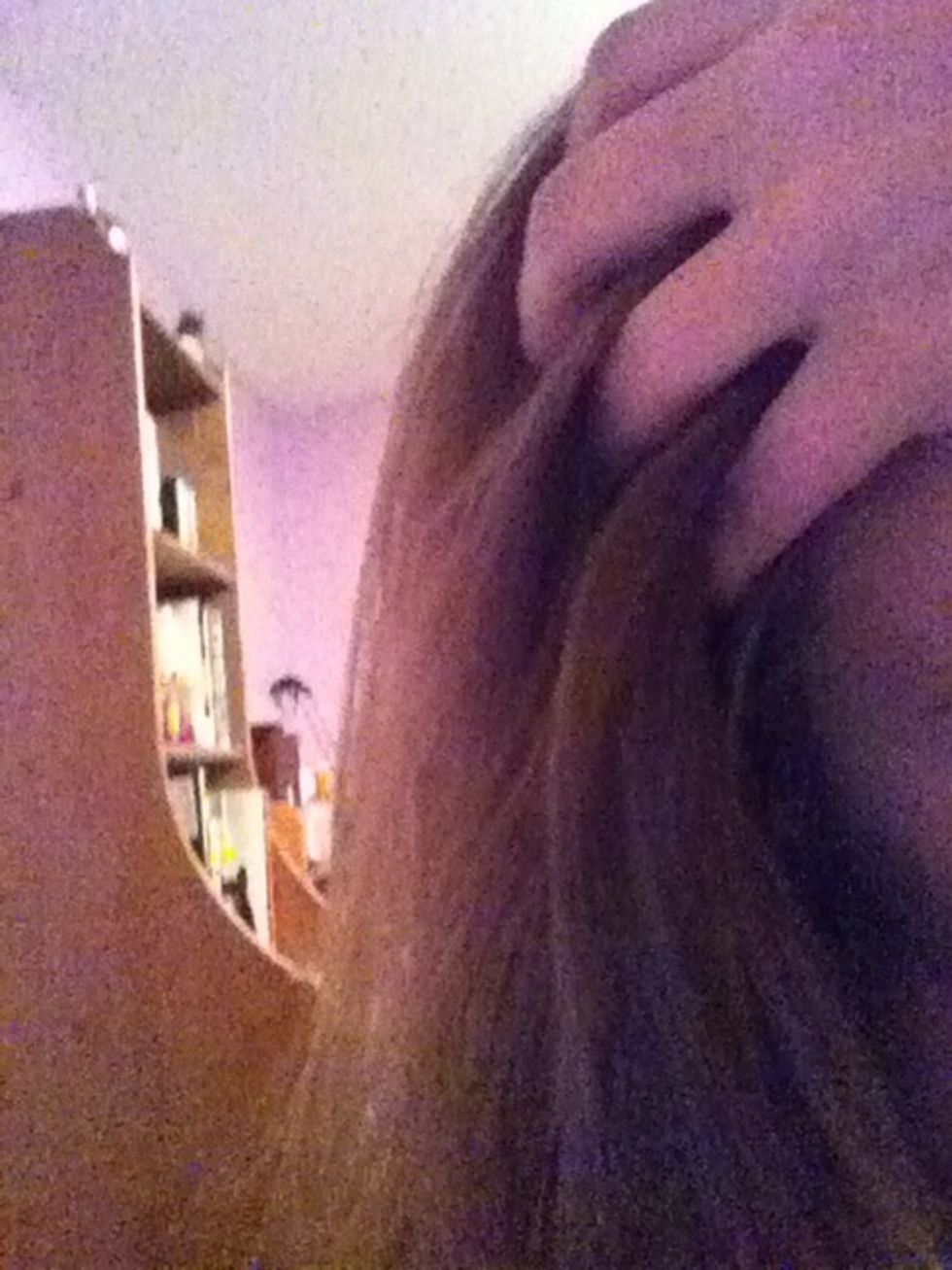 Add in your favourite hair product or oil reducer. I use cocoa powder and corn starch! Works so good! :D