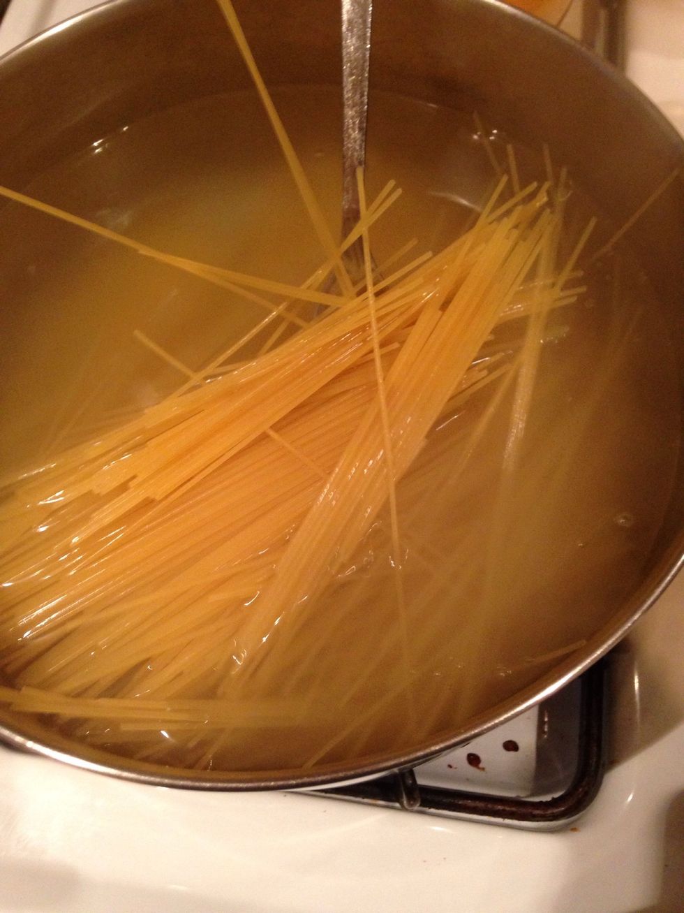 Add in your spaghetti or whatever pasta you enjoy.