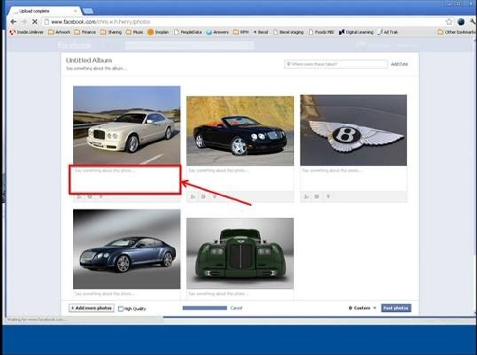 ...add individual captions to each photo...