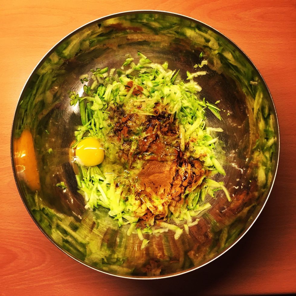 Add ingredients and mix