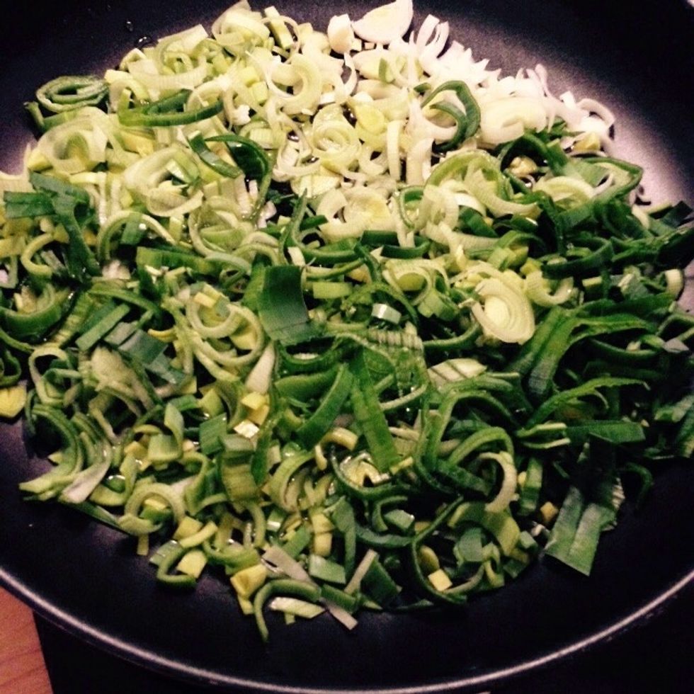 Add it to a pan with some olive oil and a splash of water