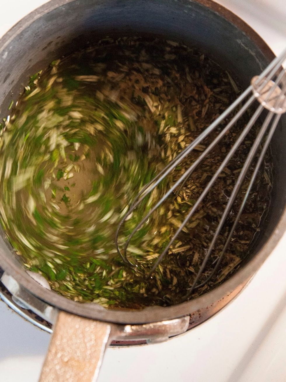 Add it to a small pan along with 3/4 cup of water and 3/4 cup of sugar. Stir everything together well on medium heat until it comes to a simmer.Turn the heat down, and simmer for 10 minutes.