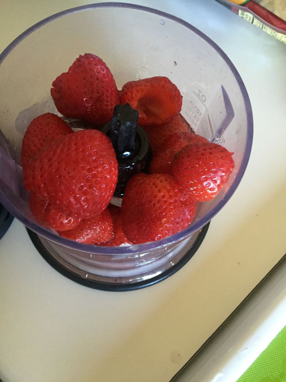 Add it to the mix in the blender and blend everything