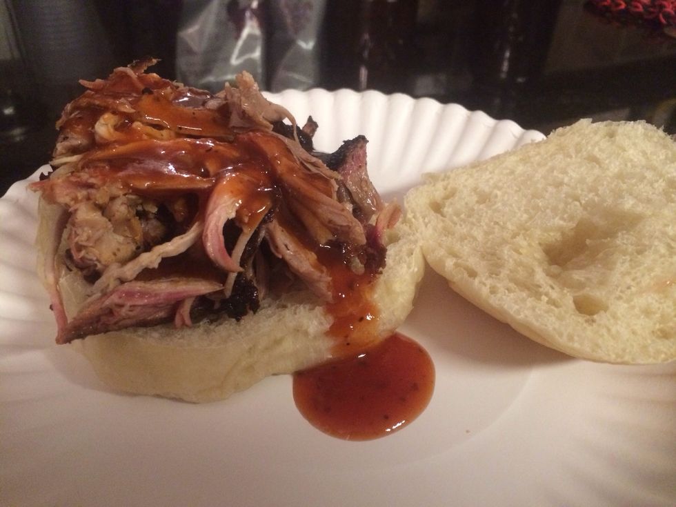 Add it to your fresh bread and cover with your favorite sauce. DONE!!!