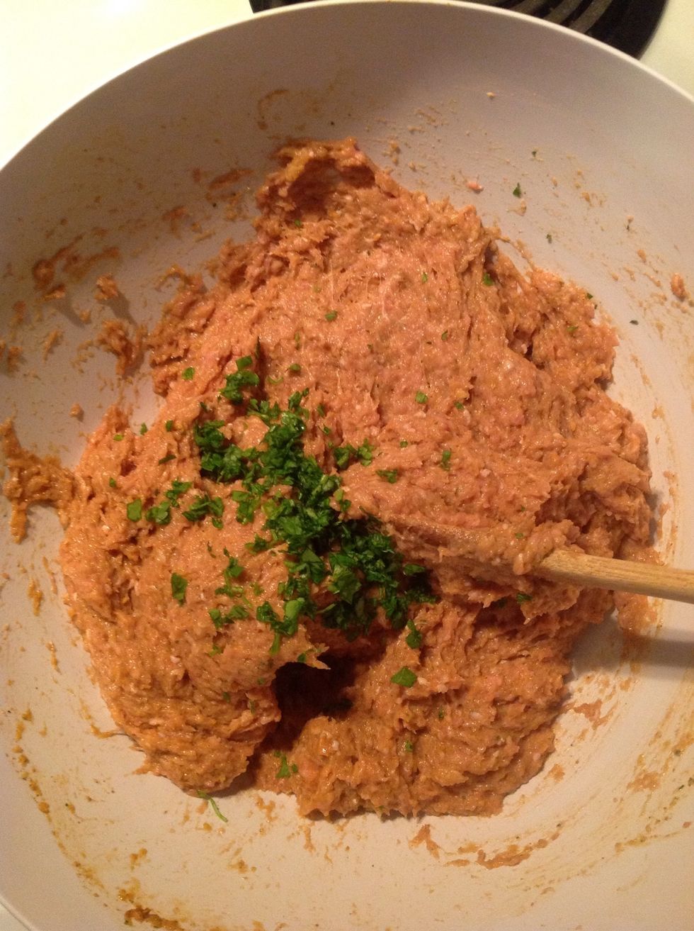 Add it to your mixture evenly