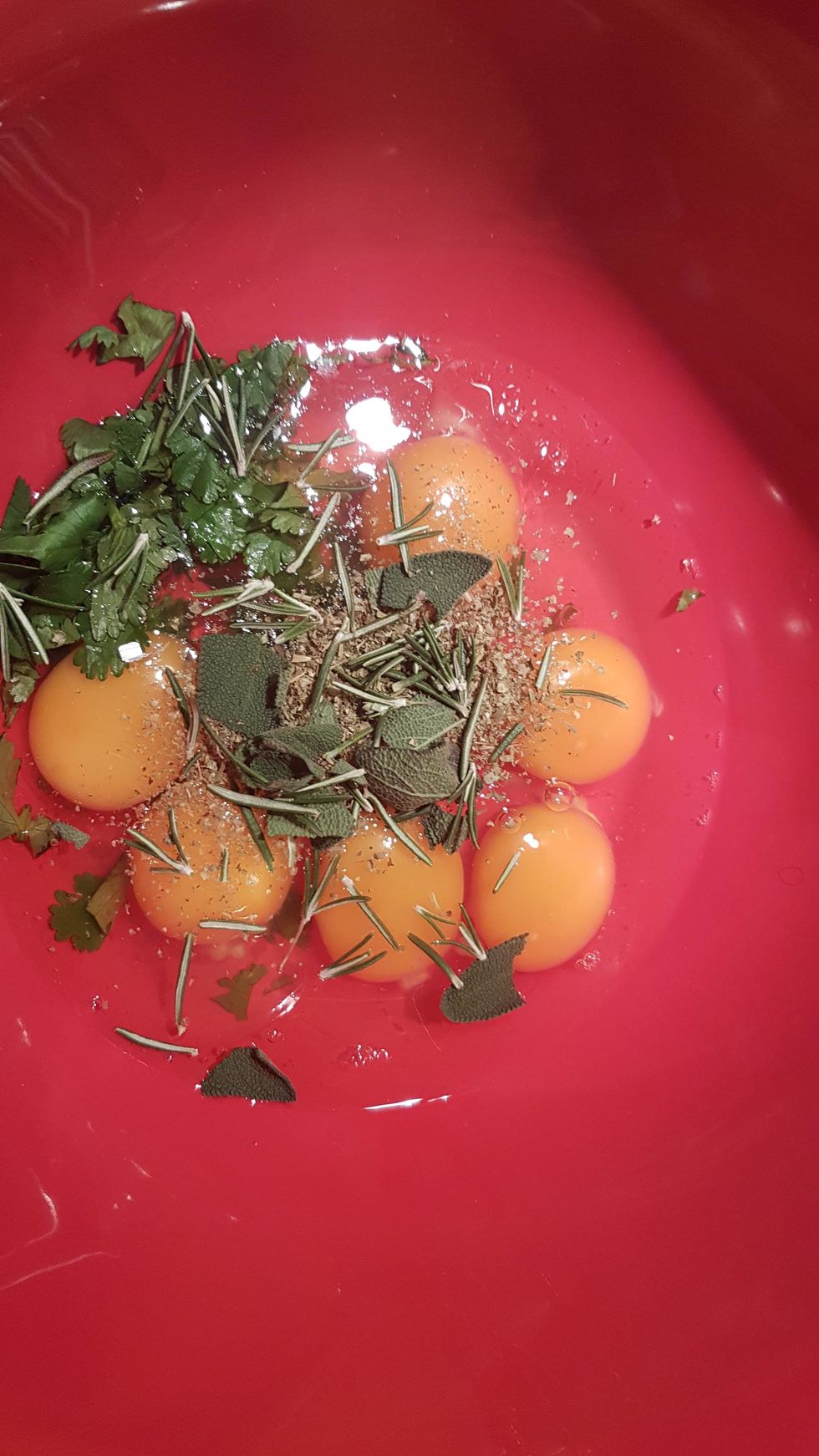 Add Italian Herbs, Rosemary and Sage.