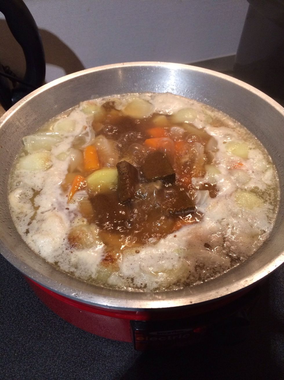 Add Japanese curry paste.