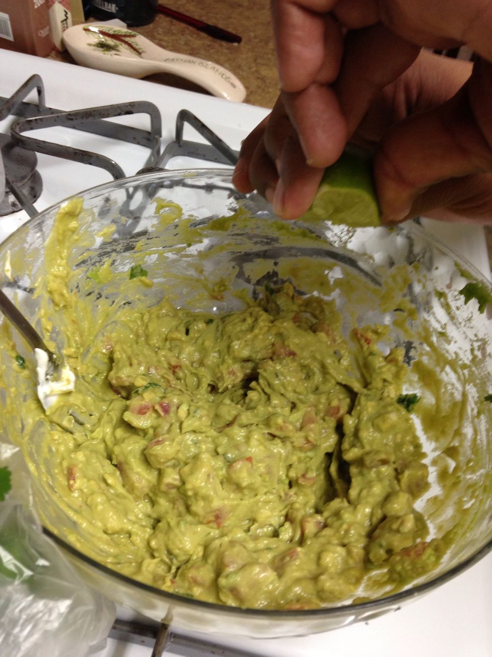 Add juice from one lime.